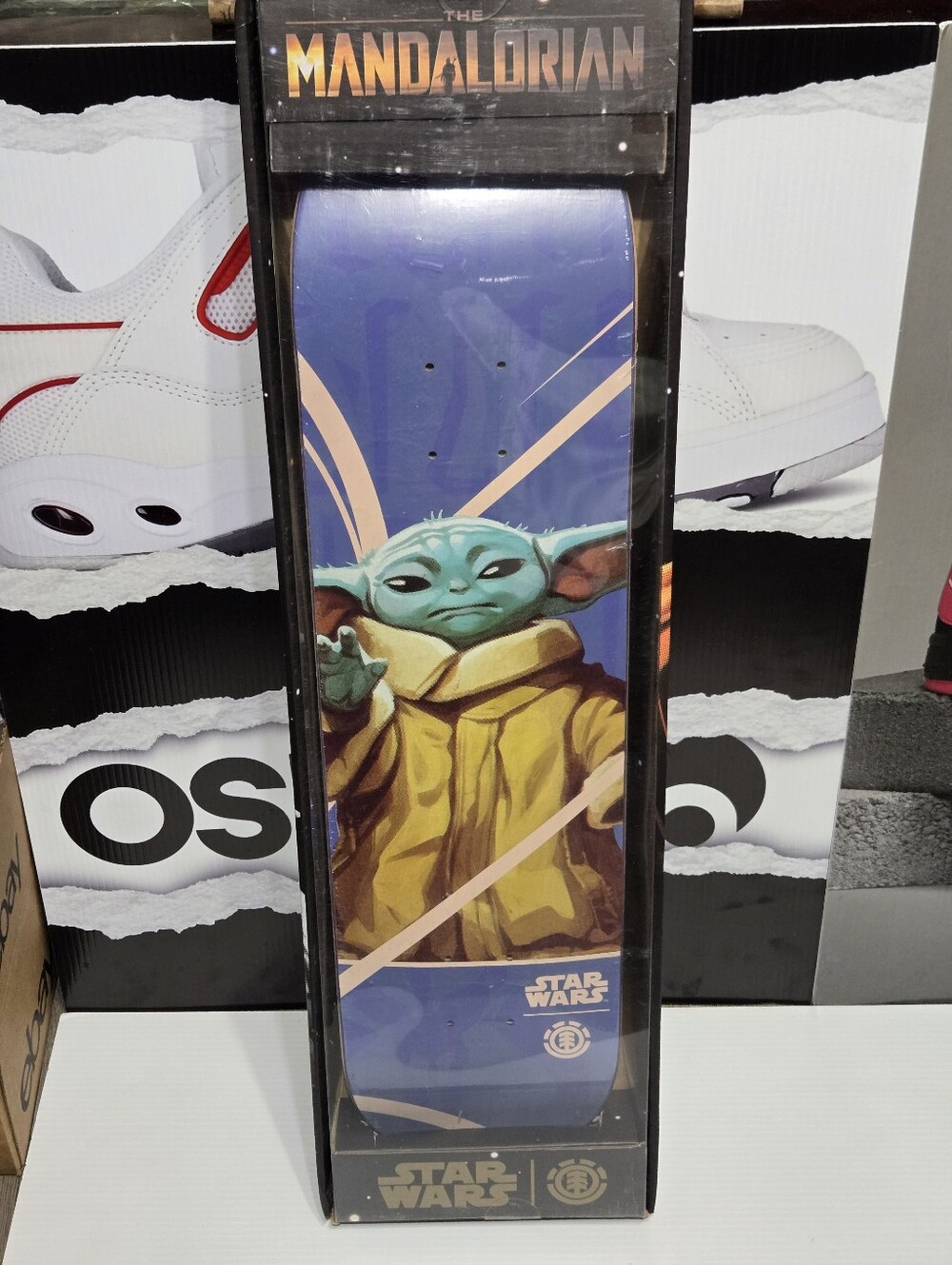 Star Wars The Mandalorian Grogu Baby Skateboard Deck 7.7" Sealed